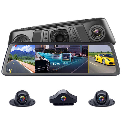 Kamera 1080p Lcd Hd kamera Autó Dash Cam videófelvétel visszapillantó tükör jármű autó Dvr mozgásérzékelés-3872746