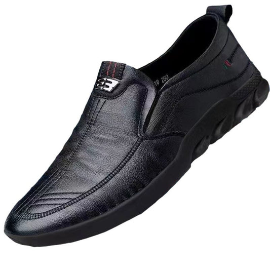 👞Új brit alkalmi cipők, puha talpú✅Kézzel készített válogatott bőrből✅Kopásálló és légáteresztő